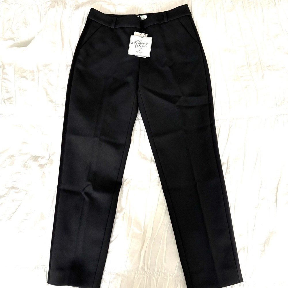 Kate Spade Black Dress Pants Tailored Straight-Leg